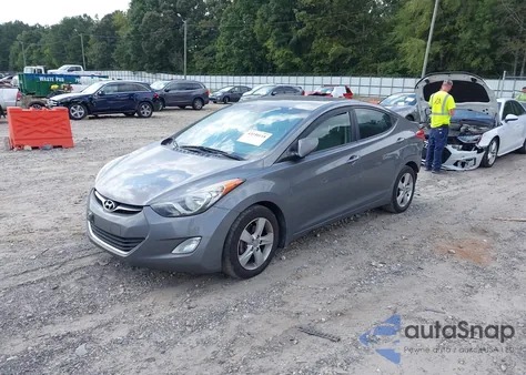 2013 Hyundai Elantra Gls from USA, damaged, VIN 5NPDH4AE7DH195342